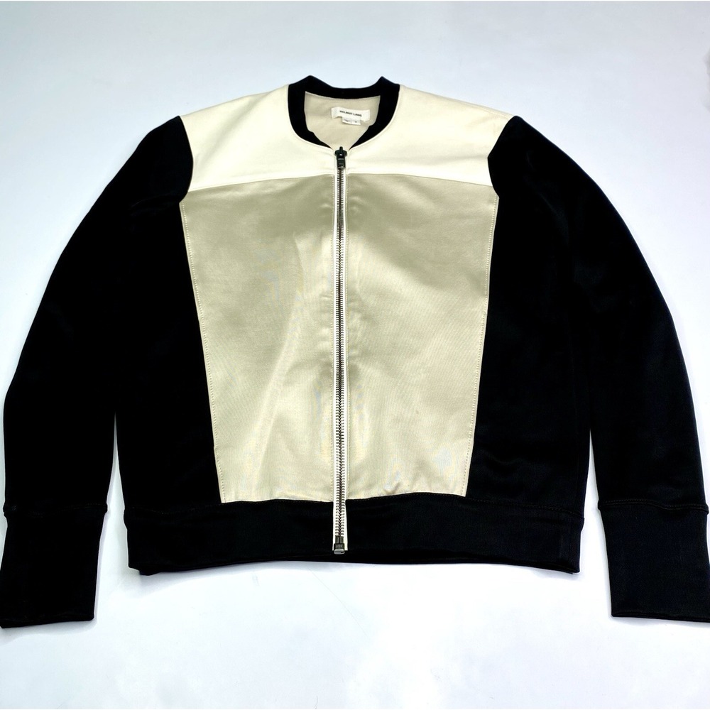 Helmut Lang Women's Modele Bomber Zip Up Color Block Jacket Size Small $530